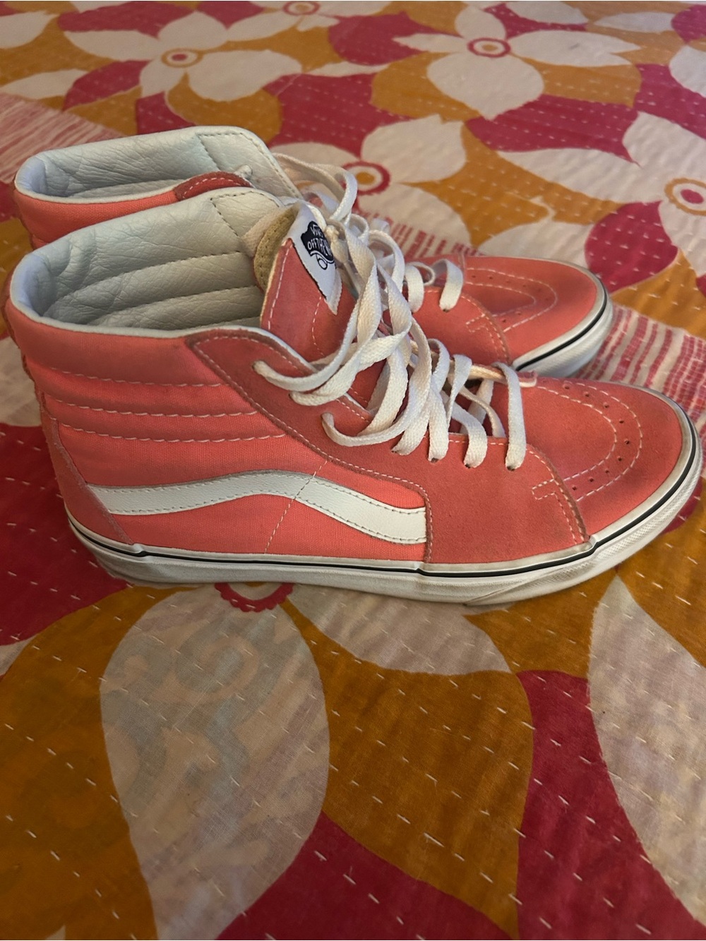 Vans Strawberry Pink Sk8-Hi Women’s High-Top Sneakers. Size 8.5 - Picture 9 of 13